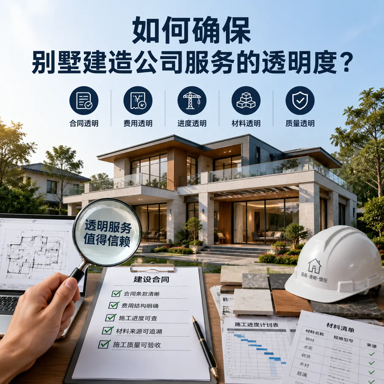 在 江西 如何确保别墅建造公司服务的透明度?