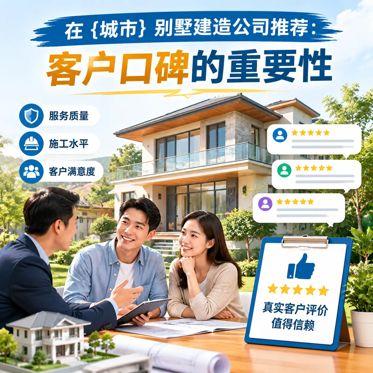 在 江西 别墅建造公司推荐：客户口碑的重要性