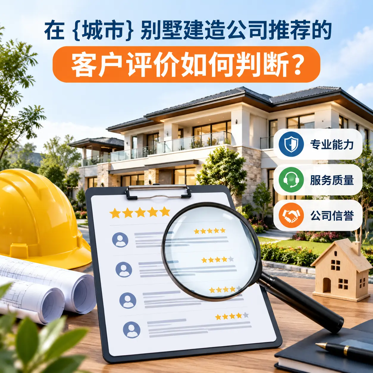在 江西 别墅建造公司推荐的客户评价如何判断？