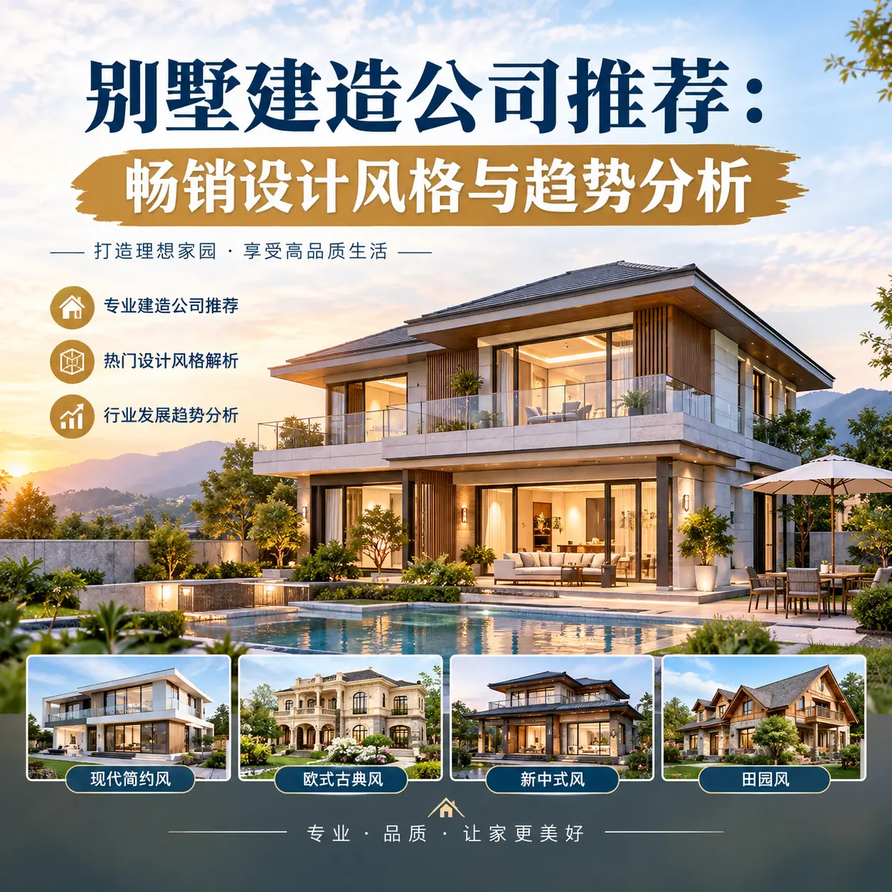 别墅建造公司推荐： 江西 畅销设计风格与趋势分析