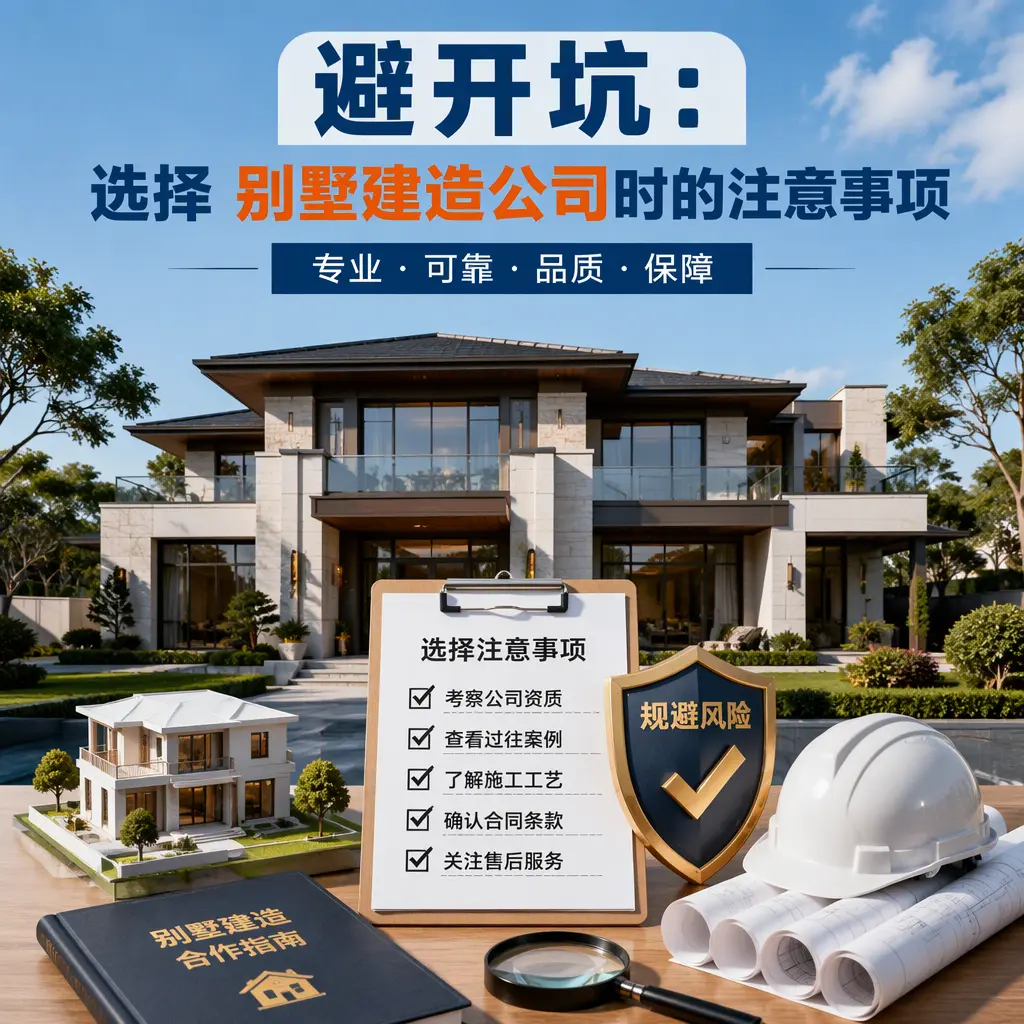 避开坑:选择 江西 别墅建造公司时的注意事项