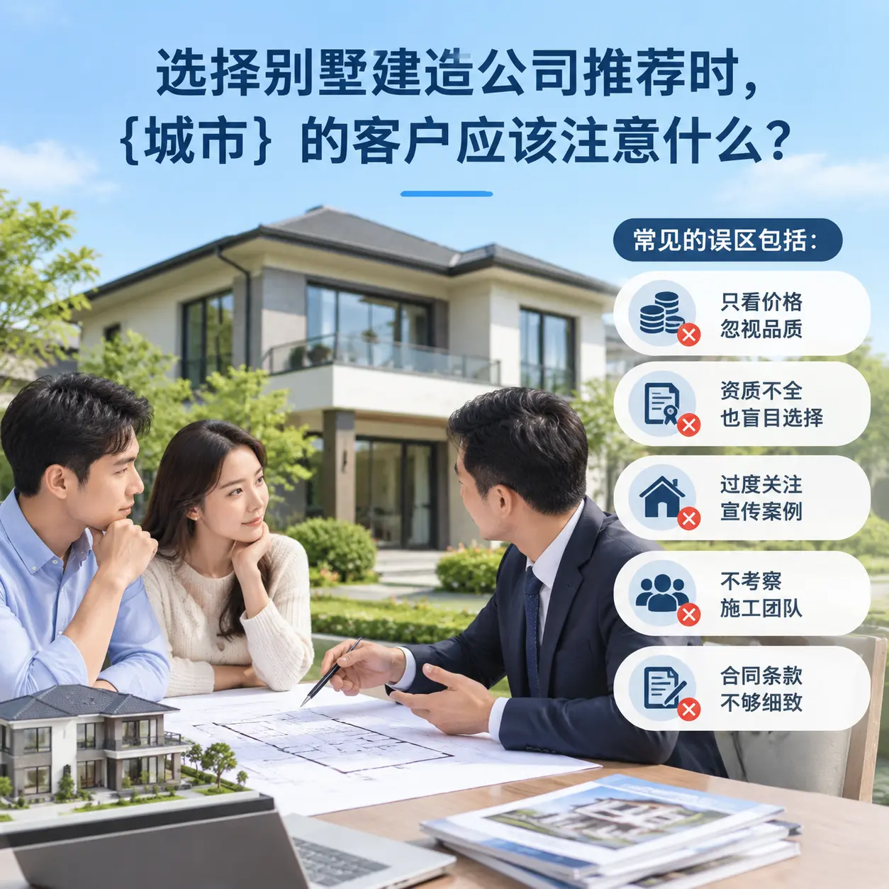 选择别墅建造公司推荐时，江西 的客户应该注意什么？