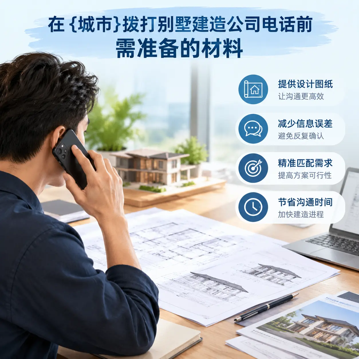在江西拨打别墅建造公司电话前需准备的材料