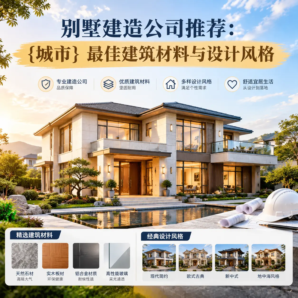 别墅建造公司推荐： 江西 最佳建筑材料与设计风格
