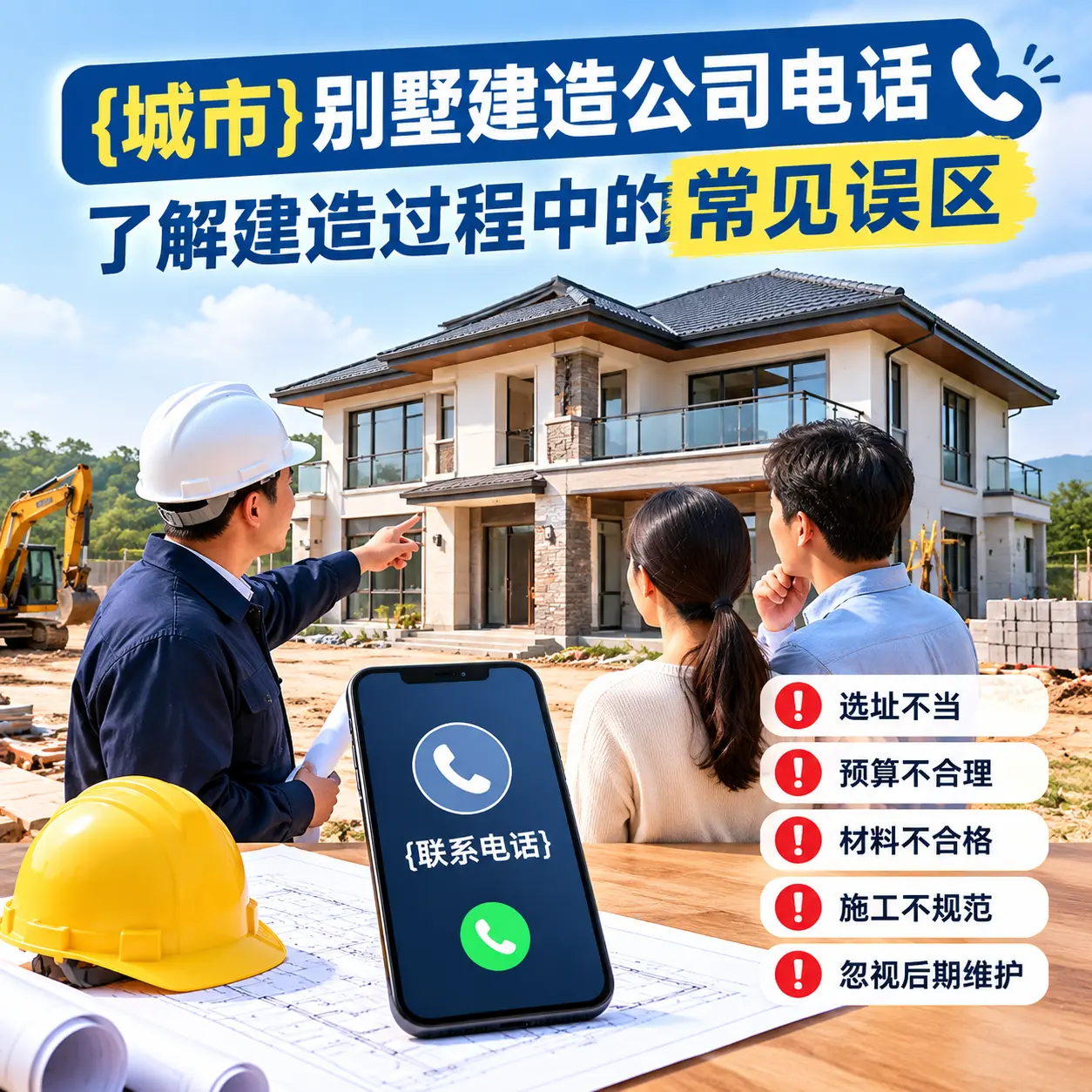 江西别墅建造公司电话，了解建造过程中的常见误区
