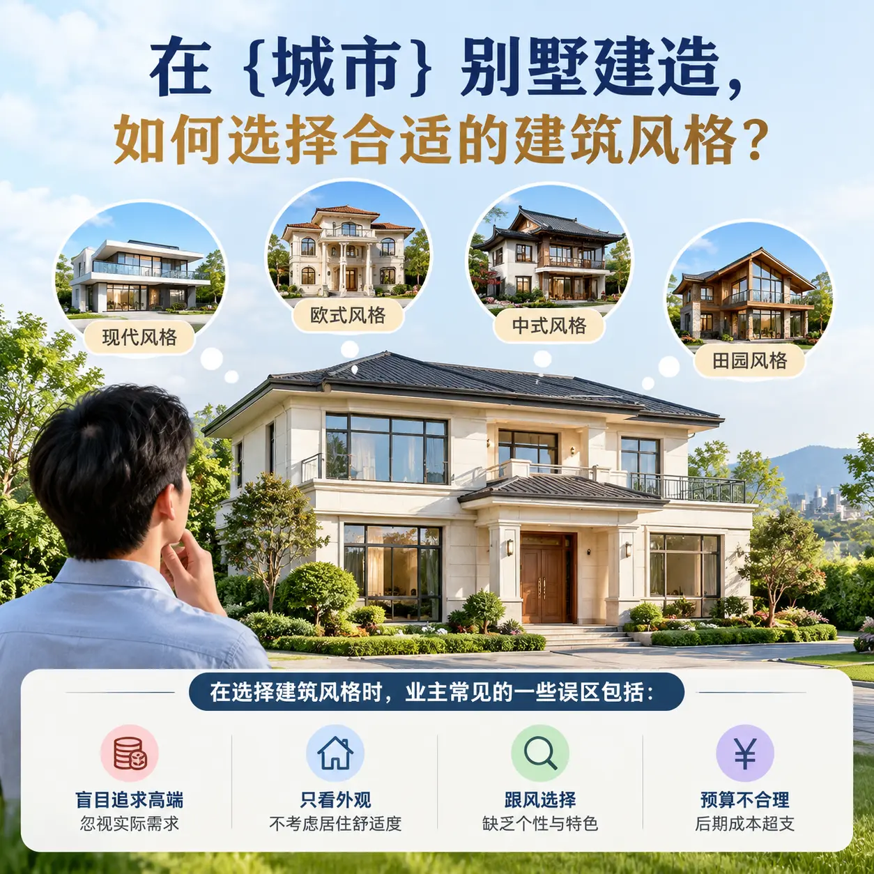 在 江西 别墅建造,如何选择合适的建筑风格?