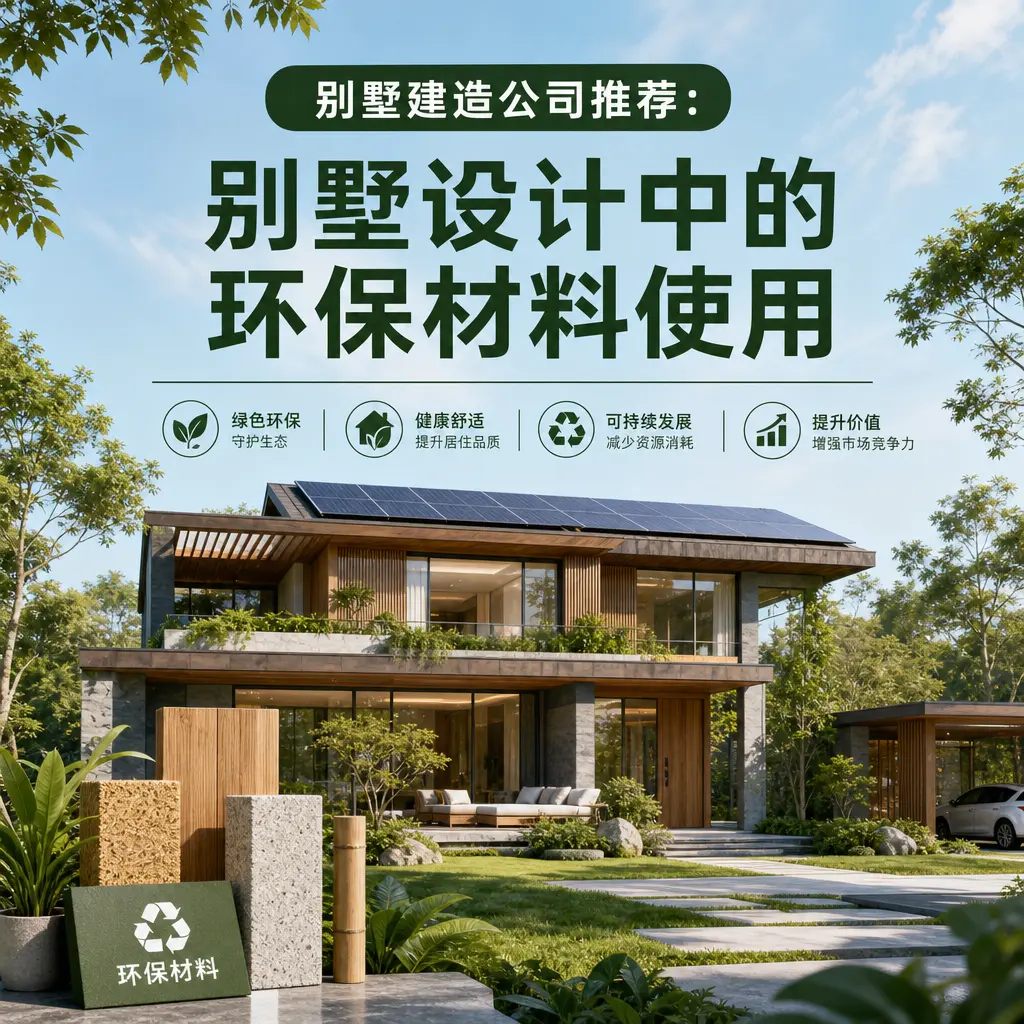 别墅建造公司推荐： 江西 别墅设计中的环保材料使用