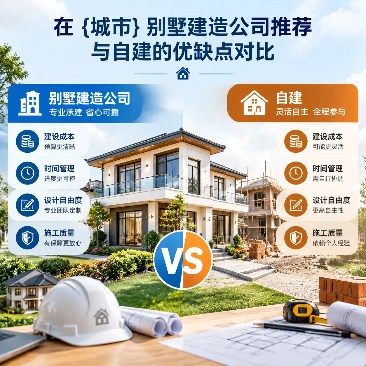在 江西 别墅建造公司推荐与自建的优缺点对比